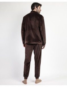 HOME Pijama Manga Larga Terciopelo Cuello | MrDandy 2