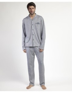 Pijama Manga Larga Abierto Harris para Hombre | MrDandy