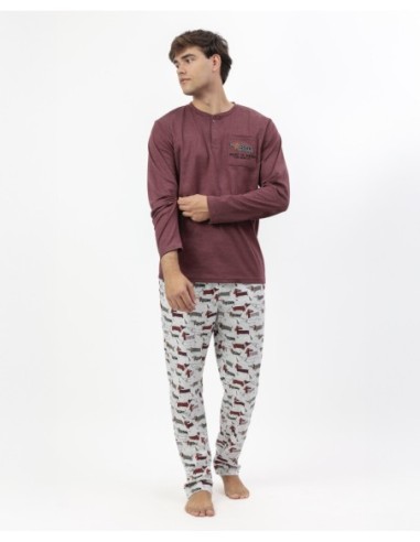 Pijama Manga Larga Tapeta Dog Home para | MrDandy