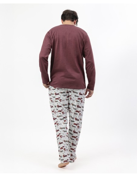 Pijama Manga Larga Tapeta Dog Home para | MrDandy