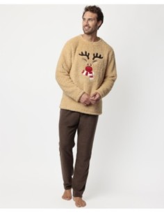 Pijama Manga Larga Calentito Reindeer para | MrDandy