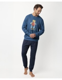 Pijama Manga Larga Watercolor para Hombre | MrDandy