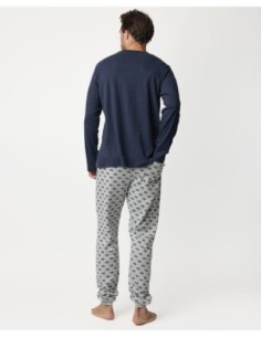 Pijama Manga Larga Varsity para Hombre | MrDandy 2