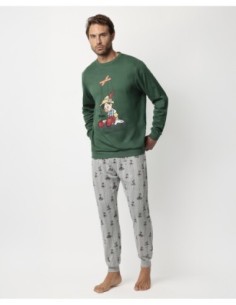 Pijama Manga Larga Puppet Boy para Hombre | MrDandy