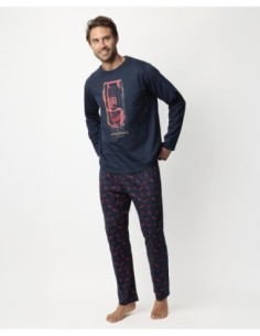 Pijama Manga Larga Neon Mcqueen para Hombre | MrDandy