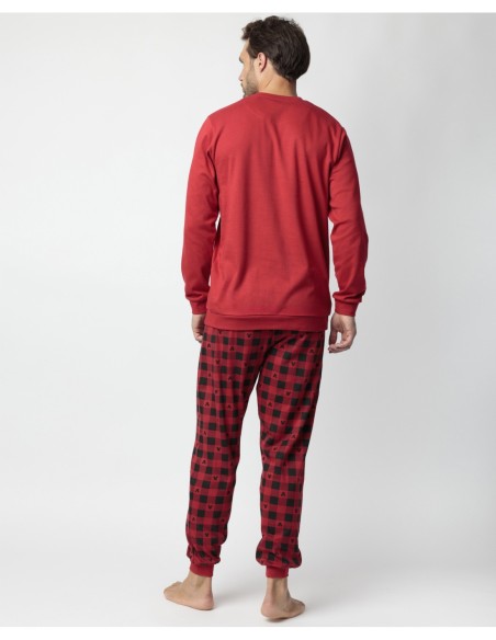 Pijama Manga Larga Mouse Holidays para Hombre | MrDandy