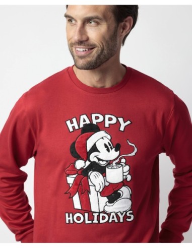 Pijama Manga Larga Mouse Holidays para Hombre | MrDandy