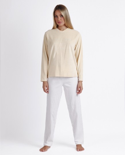 Pijama Manga Larga Doble Velvet Soft Pico | Lovehomewear
