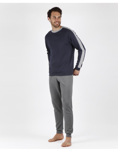 MAGNIFIC Pijama Manga Larga Solid para Hombre | Lovehomewear