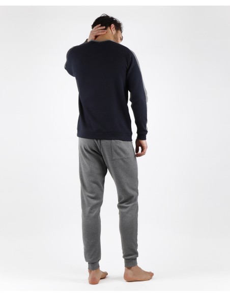 MAGNIFIC Pijama Manga Larga Solid para Hombre | Lovehomewear