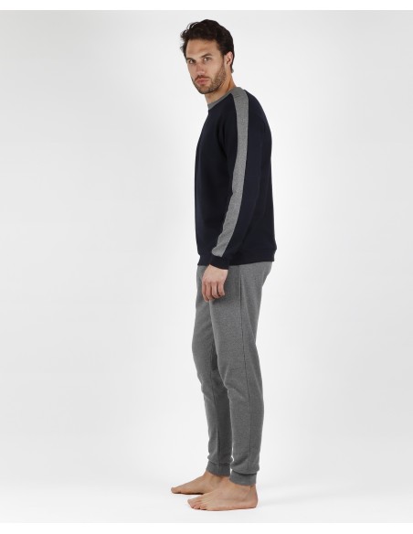 MAGNIFIC Pijama Manga Larga Solid para Hombre | Lovehomewear