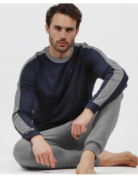 MAGNIFIC Pijama Manga Larga Solid para Hombre | Lovehomewear