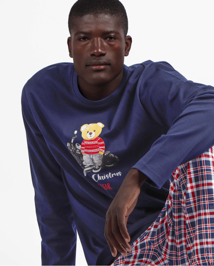 Pijama Manga Larga Bear para Hombre | Lovehomewear