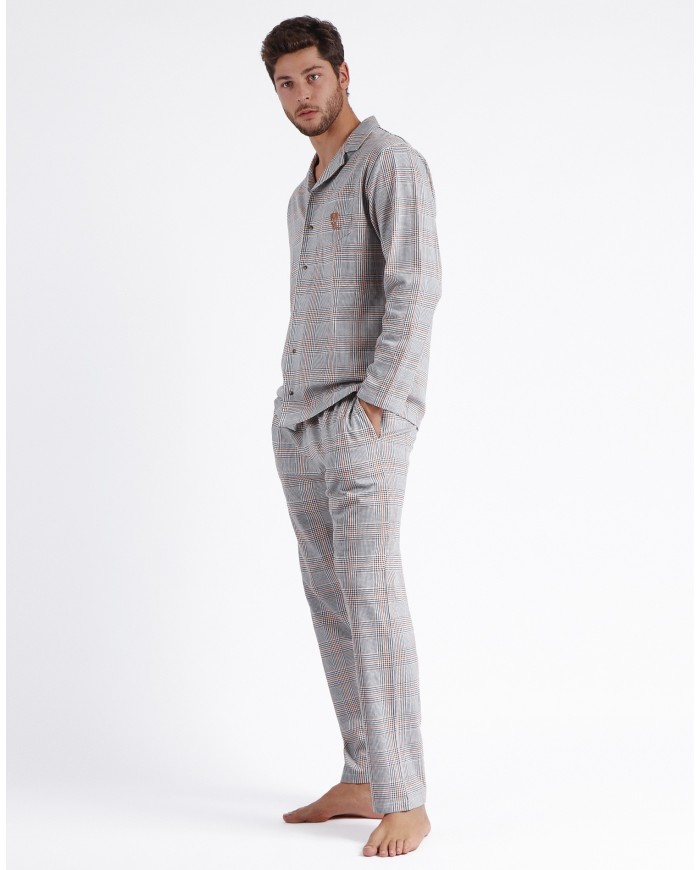 Pijama Abierto Manga Larga Bulldog para | Lovehomewear