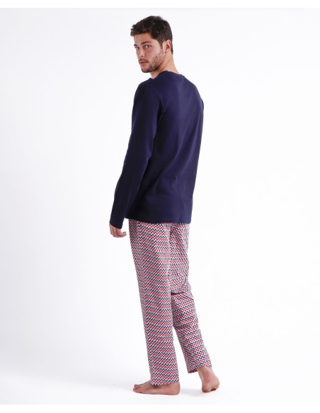 Pijama Manga Larga Mickey Zigzag para Hombre | Lovehomewear