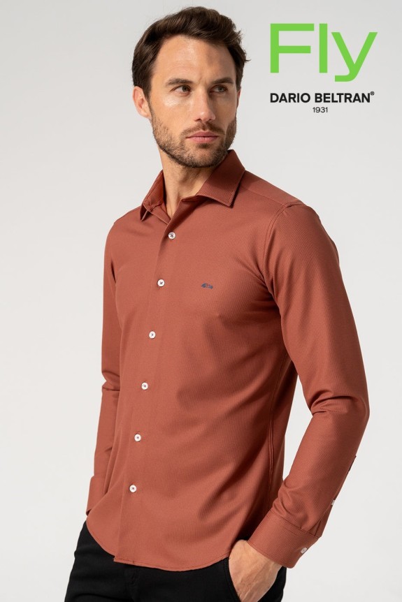 Camisa hombre bielástica en caldera