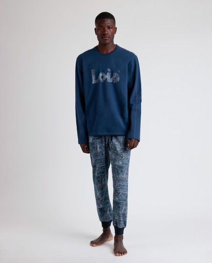 Pijama Manga Larga Texan para Hombre | Lovehomewear