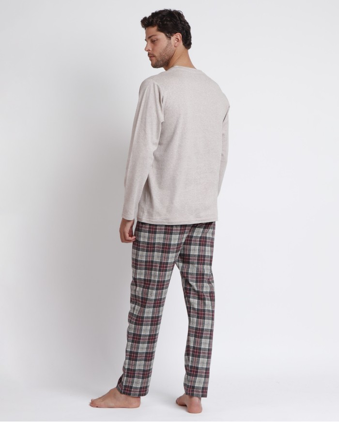 Pijama Manga Larga Cobblestone para Hombre | Lovehomewear