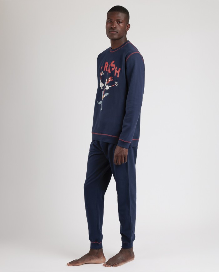 Pijama Manga Larga Felpa Winter Club para | Lovehomewear