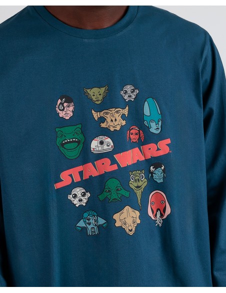 Pijama Manga Larga Alien Species para Hombre | Lovehomewear