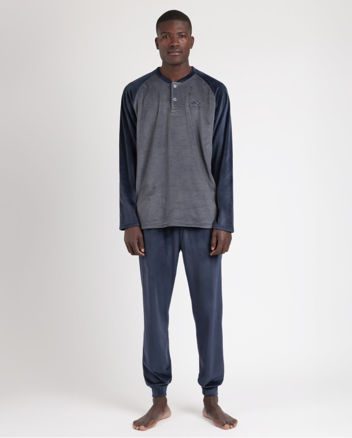 MAGNIFIC Pijama Manga Larga Velvet Basic | Lovehomewear