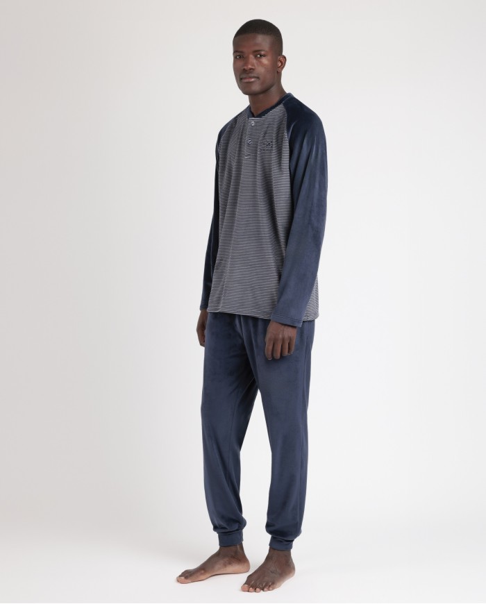 MAGNIFIC Pijama Manga Larga Velvet Basic | Lovehomewear