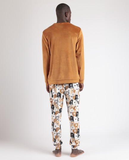 Pijama Manga Larga Velvet Family Bear para | Lovehomewear 2