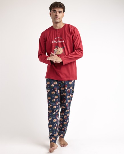 Pijama Manga Larga Have a Lazy Christmas para | Lovehomewear