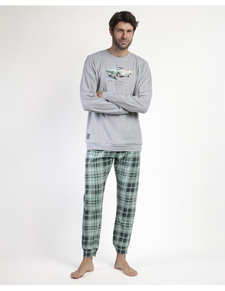 Pijama Manga Larga Felpa Vintage Car para | Lovehomewear