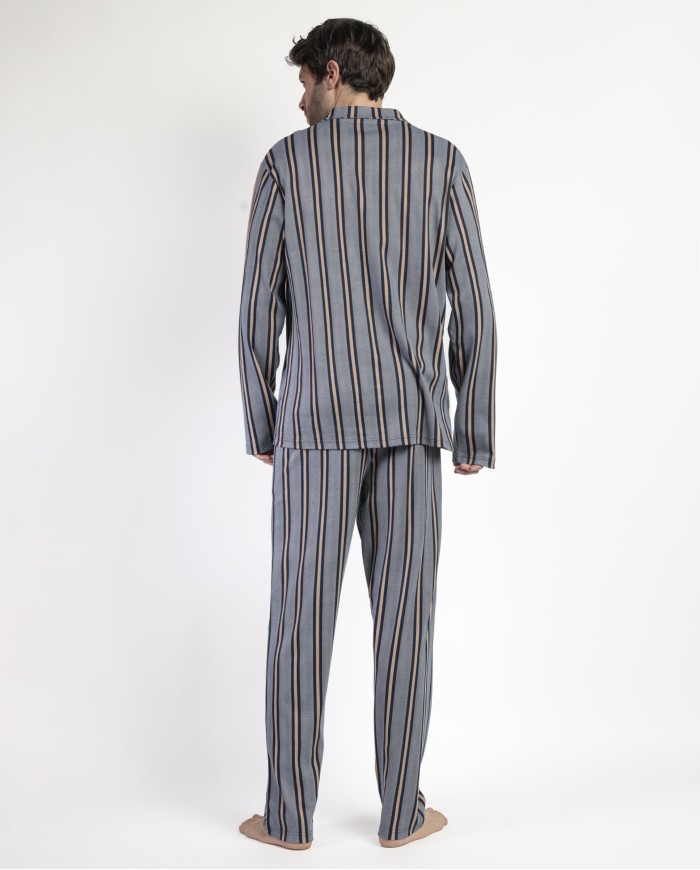 Pijama Manga Larga Abierto Pointe para Hombre | Lovehomewear