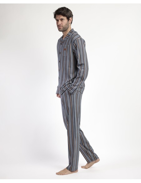 Pijama Manga Larga Abierto Pointe para Hombre | Lovehomewear
