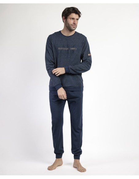 Pijama Manga Larga Felpa Ridge para Hombre | Lovehomewear