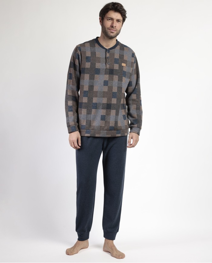 Pijama Manga Larga Tapeta Rectangles para | Lovehomewear