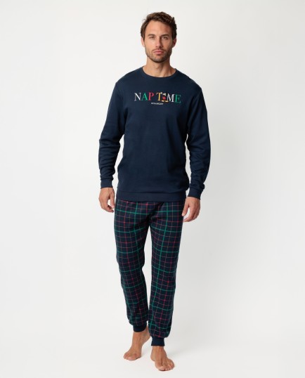 Pijama Manga Larga Nap Time para Hombre | Lovehomewear