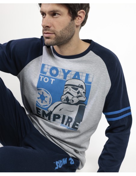 Pijama Manga Larga Blue Sport para Hombre | Lovehomewear