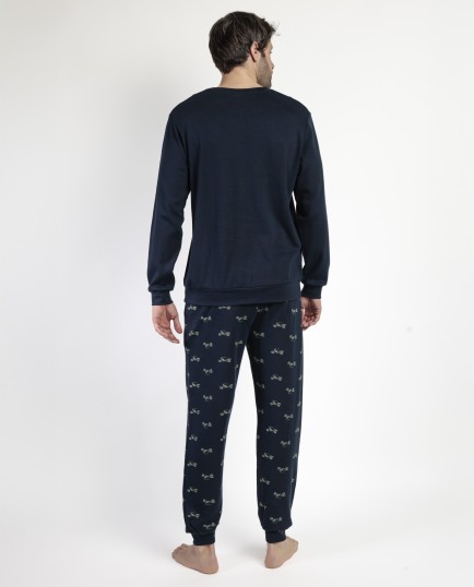 Pijama Manga Larga Old School para Hombre | Lovehomewear 2