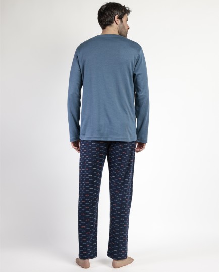 Pijama Manga Larga Road Race para Hombre | Lovehomewear 2