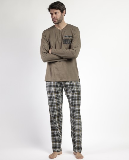 Pijama Manga Larga Tapeta Never Give Up para | Lovehomewear