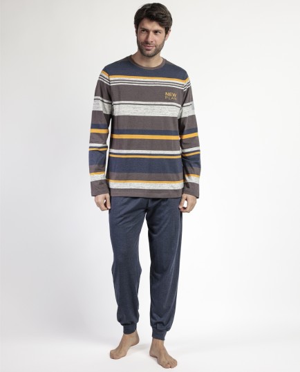 NEW PLAN Pijama Manga Larga Amber para Hombre | Lovehomewear
