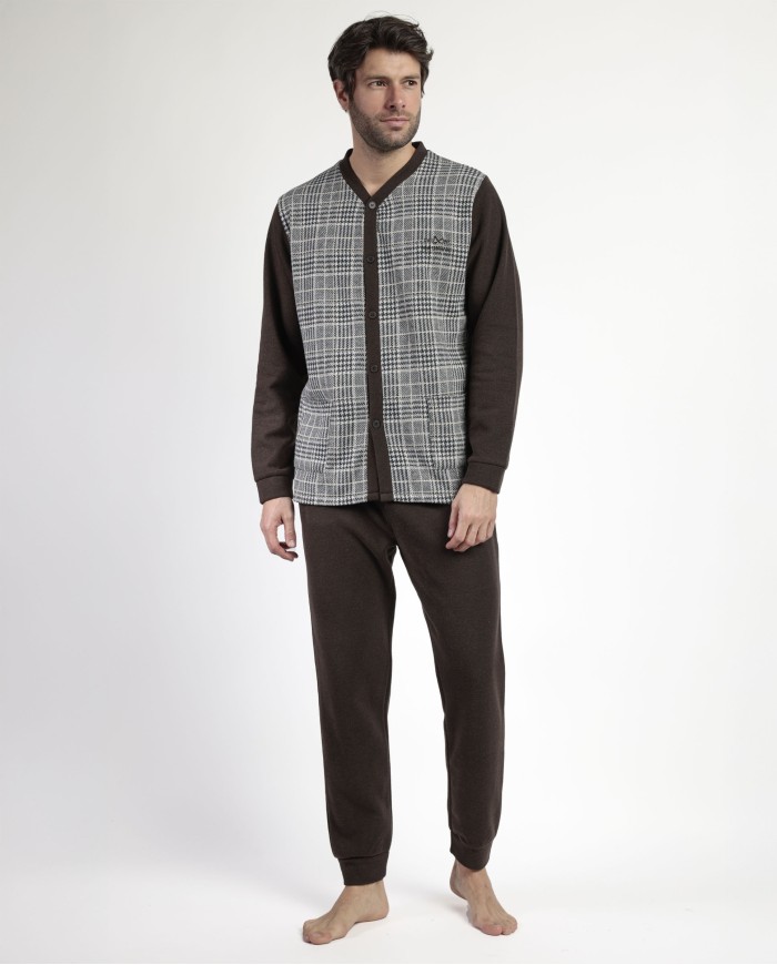 MAGNIFIC Pijama Manga Larga Abierto Americano | Lovehomewear