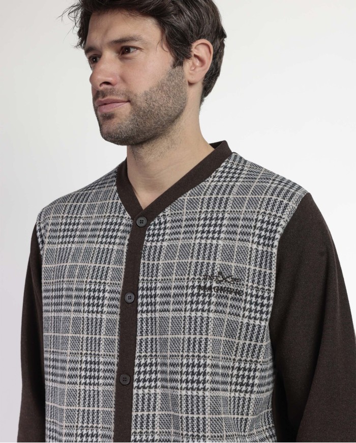 MAGNIFIC Pijama Manga Larga Abierto Americano | Lovehomewear