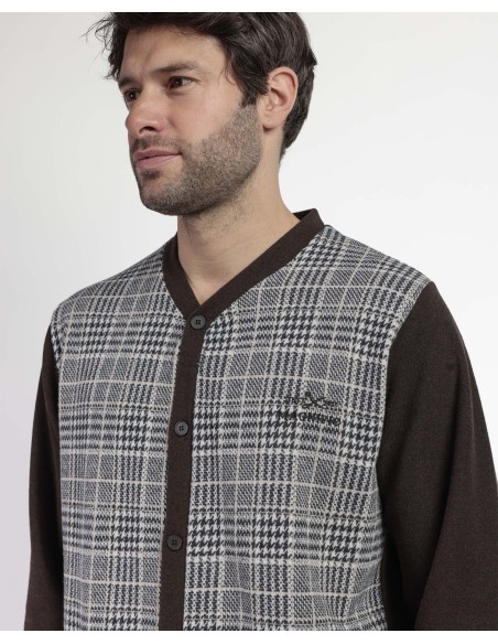 MAGNIFIC Pijama Manga Larga Abierto Americano | Lovehomewear