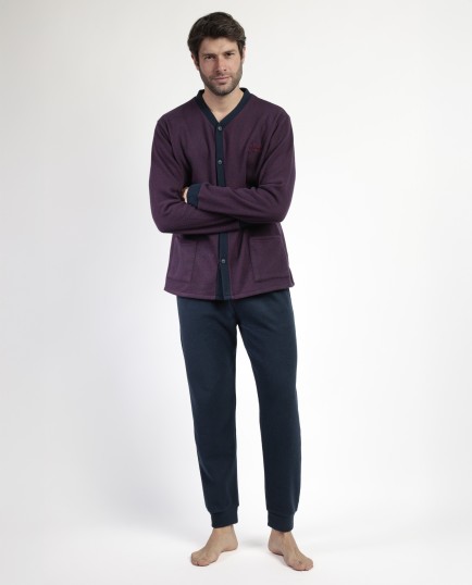 MAGNIFIC Pijama Manga Larga Abierto Tapeta | Lovehomewear