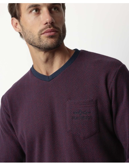 MAGNIFIC Pijama Manga Larga Claret para | Lovehomewear