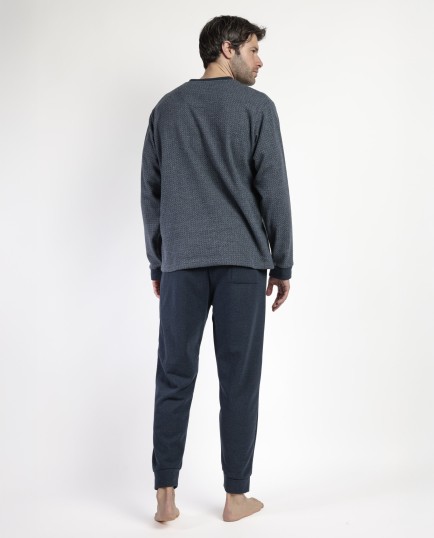 MAGNIFIC Pijama Manga Larga Pico Grigio para | Lovehomewear 2