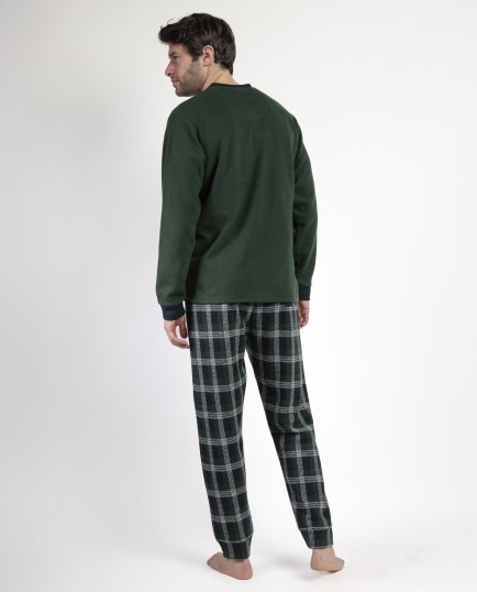 MAGNIFIC Pijama Manga Larga Pico Smeraldo | Lovehomewear 2