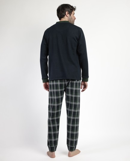 MAGNIFIC Pijama Manga Larga Abierto Smeraldo | Lovehomewear 2