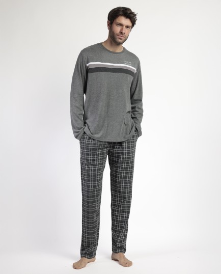 STAY AT HOME Pijama Manga Larga Ebony para | Lovehomewear