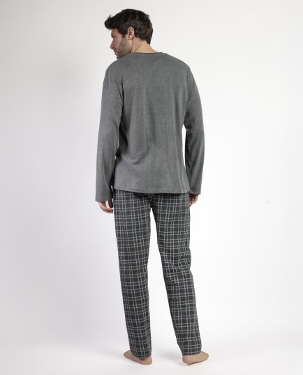 STAY AT HOME Pijama Manga Larga Ebony para | Lovehomewear 2