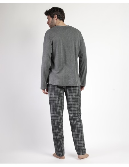 STAY AT HOME Pijama Manga Larga Ebony para | Lovehomewear